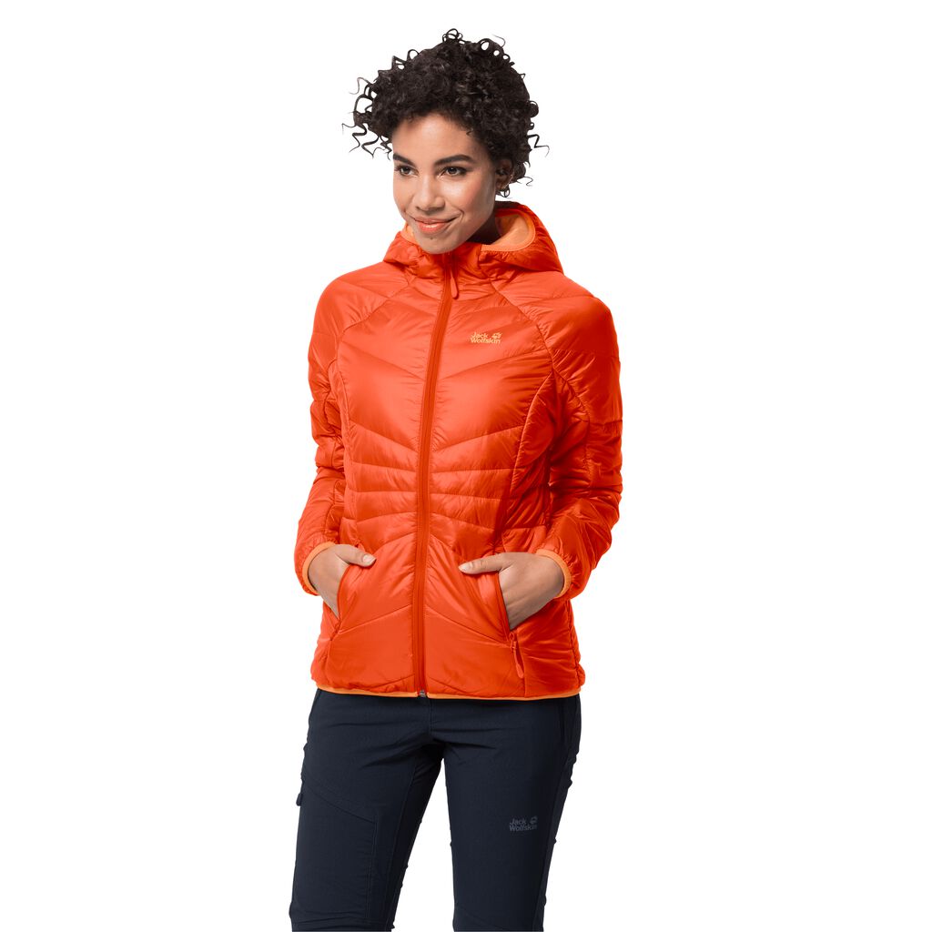 Jack Wolfskin ARGON HOODY insulated jacket γυναικεια κοκκινα | GR4704292